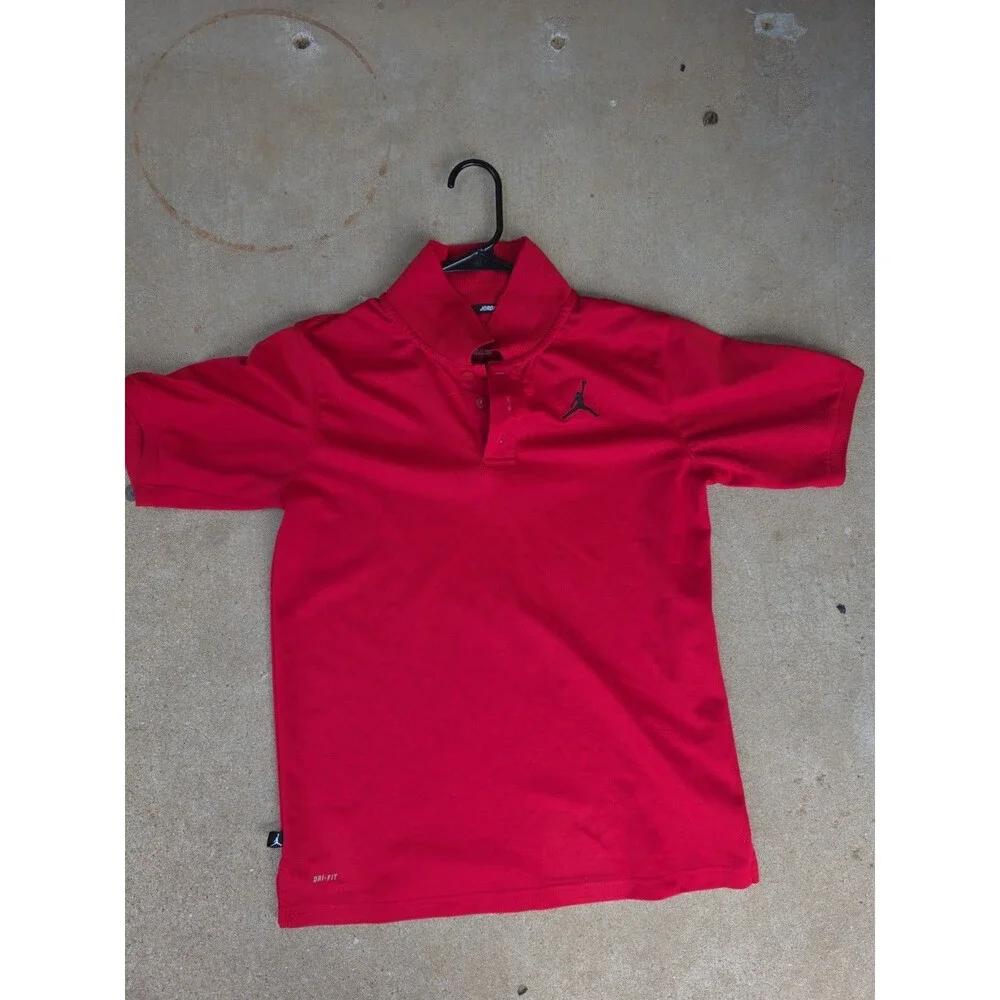 Jordan Red Polo Shirt Size XL